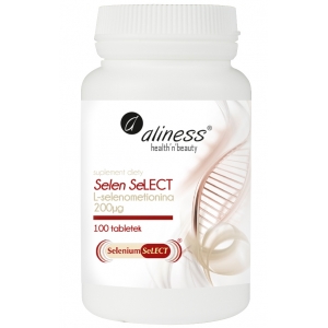 Selen Select® L-selenometionina 200µg 100 tabletek - Aliness